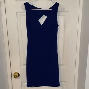 Vince Camuto Royal Blue Sleeveless Backless Dress
